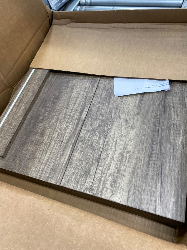 Photo 1 of ***DAMAGE -FRAME -SELLING AS IS *** Accudart Match Pro Dartboard Cabinet Set – Official 18” Sisal Board, Self?Healing Fibers, Modern Woodgrain Cabinet, Built?in Dart Holders, Auto LED Lighting – Includes Scoreboards & Steel?Tip Darts