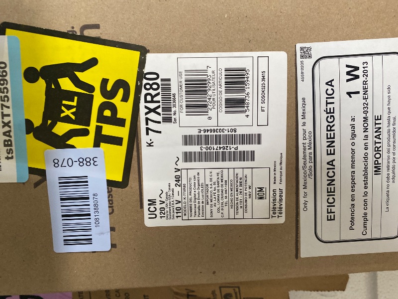 Photo 1 of *** NO RETURN NO REFOUND***Sony 77 Inch OLED 4K Ultra HD TV BRAVIA 8 Smart Google TV with Dolby Vision HDR and Exclusive Features for PlayStation® 5 (K-77XR80)