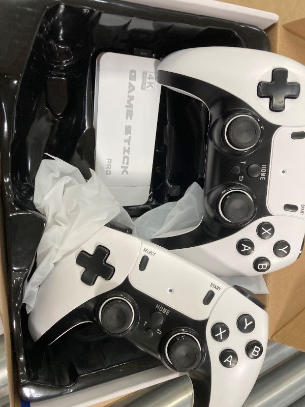 Photo 1 of **PARTS ONLY***2026 Upgraded Retro Gaming Console Stick, Video Games Stick Built-in 23 Emulators Console Projector, 40000+ Game System with 4K HDMI, Plug and Play TV Video Game Stick with Controllers (White)