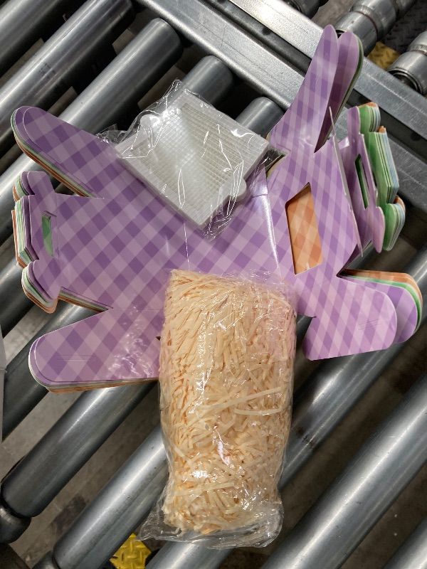 Photo 1 of ***CHICKENS NOT INCLUDED*** YooNotee 24 Pcs Party Favor Set Adopt a Chick Birthday Party Favors Treat Boxes with Window Foldable Treat Boxes with Raffia Grass and Net for Adopt a Farm Animal Basket Fillers