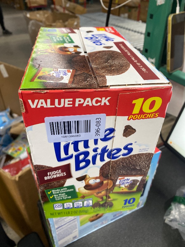 View 2 of (Value Pack) Little Bites Fudge Brownies, 10 individual packs, (1.8 oz each), Real Chocolate Mini Muffins, 18 oz Multipack