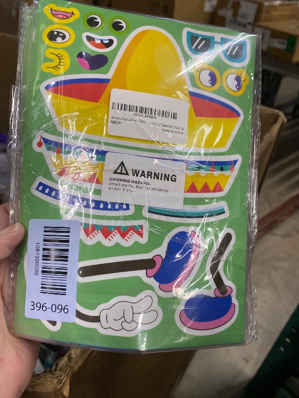 Photo 1 of **2 PACKS--24 Sheets Mexican Fiesta Party Stickers, Cinco De Mayo Sticker, Make Your Own Mexican Carnival Stickers, Carnival Themed Party Supplies