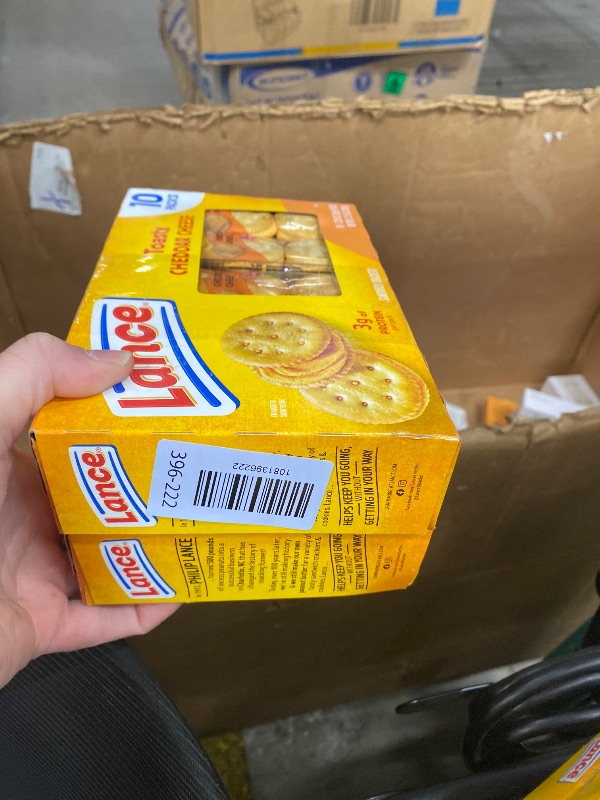 Photo 1 of **2 BOXES**Lance Sandwich Crackers, Toasty Cheddar, 10 Individually Wrapped Packs, 6 Sandwiches Each