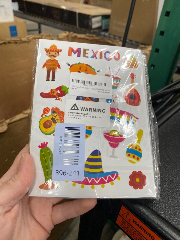 Photo 1 of **2 PACKS**357 PCS Cinco De Mayo Sticker, Mexican Fiesta Party Stickers, Avocado Mexican Carnival Tacos Cactus Guitar Stickers, Carnival Themed Party Supplies