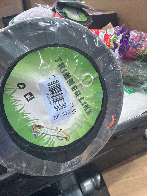 Photo 1 of .095-Inch Trimmer Line 5-Pound Round Orange String Trimmer Line 1377 Feet - Heavy-Duty Commercial Grade Nylon Weed Eater String for Most Gas & Electric Trimmers (0.095" Diameter)