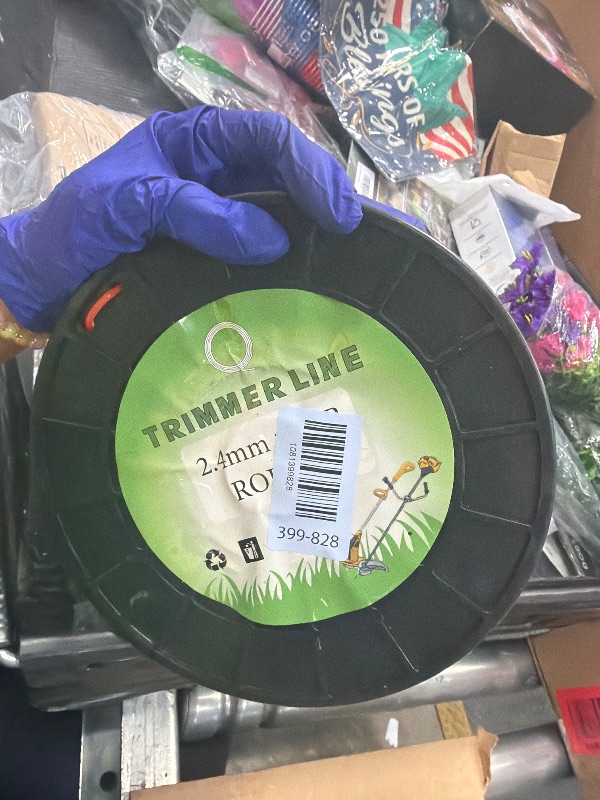 Photo 1 of .095-Inch Trimmer Line 5-Pound Round Orange String Trimmer Line 1377 Feet - Heavy-Duty Commercial Grade Nylon Weed Eater String for Most Gas & Electric Trimmers (0.095" Diameter)