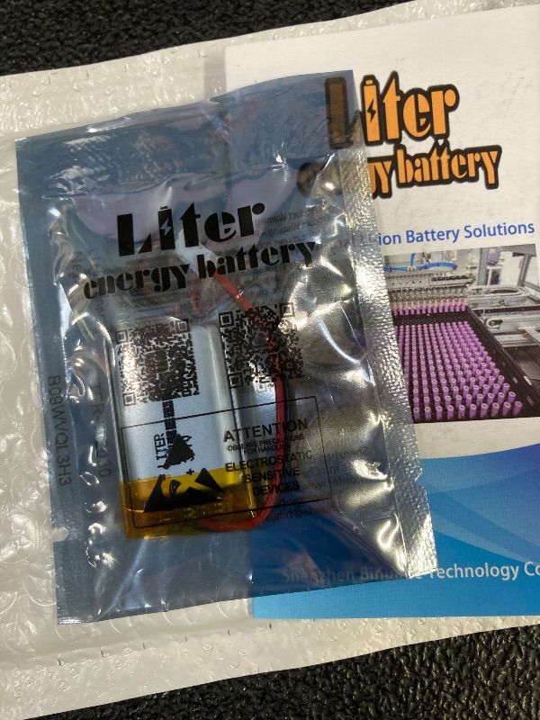Photo 1 of ***FACTORY SEALED***Liter energy battery 3.7V Lipo Battery 500mAh Rechargeable Lithium ion Polymer Battery 802030 with JST Connector***FACTORY SEALED***