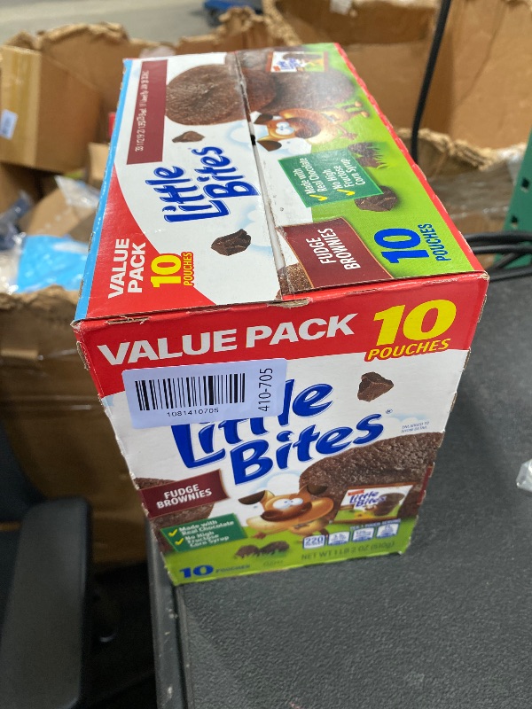 View 2 of (Value Pack) Little Bites Fudge Brownies, 10 individual packs, (1.8 oz each), Real Chocolate Mini Muffins, 18 oz Multipack