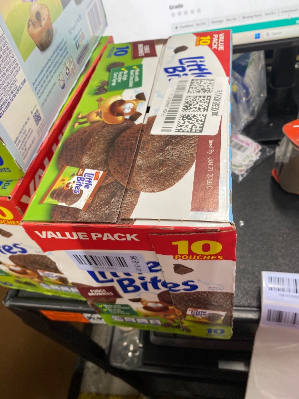 View 2 of (Value Pack) Little Bites Fudge Brownies, 10 individual packs, (1.8 oz each), Real Chocolate Mini Muffins, 18 oz Multipack, 6/21/26
