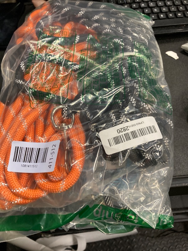 Photo 1 of (2 Pack) Long Dog Leash for Dog Training 15FT/30FT/50FT, Dog Rope Check Cord with Reflective Thread for Large Medium Small Dogs, Dog Tie-Out Cable Lead for Hunting, Camping/Backyard