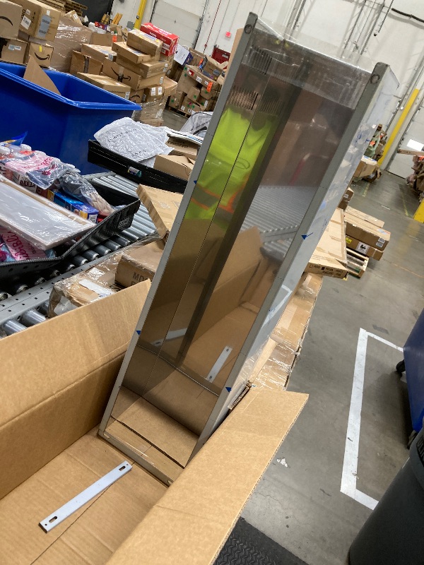 Photo 1 of *Minor damage* Stainless Steel Chimney Extension for Range Hood Cover Wall-Mount Style (Silver) Adjustable Vent Extender Ceiling Duct Retractable 31.5 inch ~63"