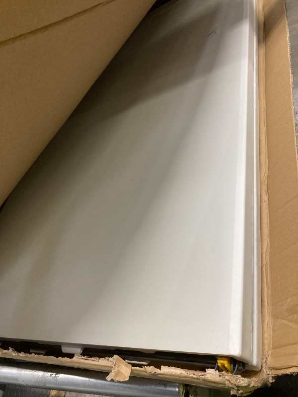 Photo 1 of *Latch Bent* BestOffice 8FT Picnic Table Folding Table Camping Table Plastic Table Fold Up Table Lock for Party Event,White