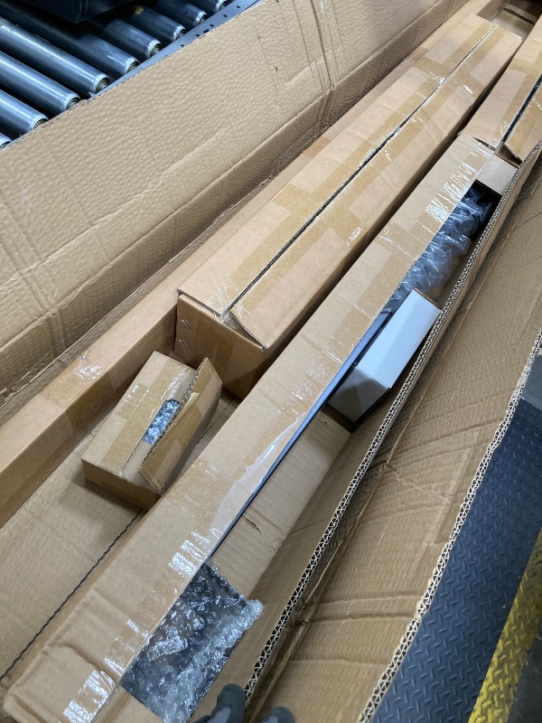 Photo 1 of *Box damaged* BLIKA 6'6" Complete Set 36" Cable Railing Post Kits, Surface Mount Deck Cable Railing System with Handrail & Swageless Tensioner, Pre-Drilled Black Stainless Steel Cable Railing Posts