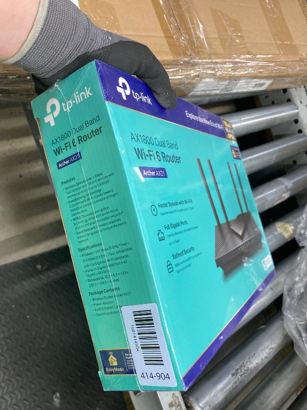 Photo 1 of *FACTORY SEALED* TP-Link AX1800 WiFi 6 Router (Archer AX21 V5) – Dual Band Wireless Internet, Gigabit, Easy Mesh, Works with Alexa - A Certified for Humans Device, Free Expert Support