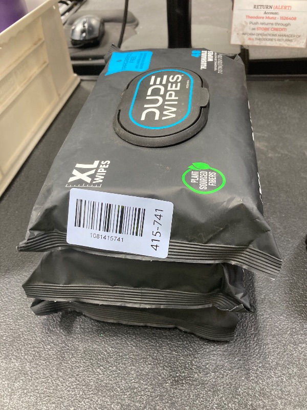 Photo 1 of *3 pack* Dude Wipes XL Wipes, Flushable Wipes