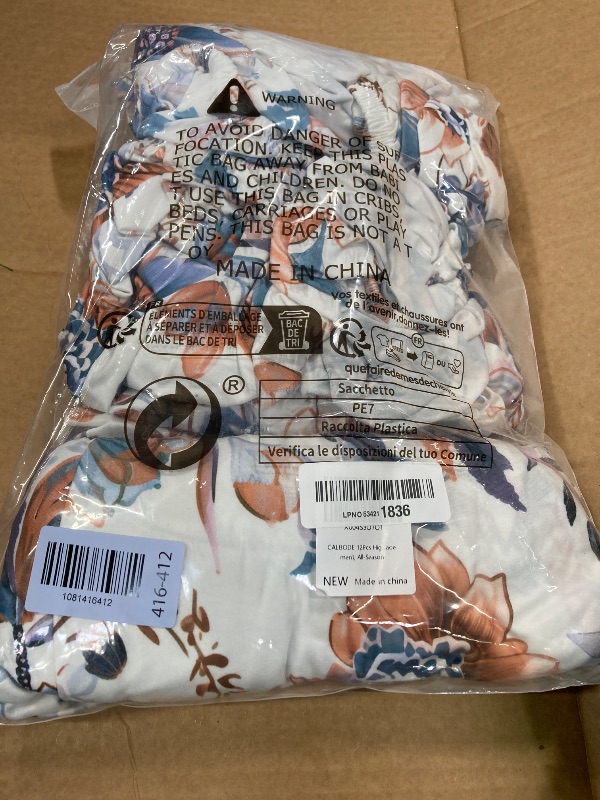 Photo 1 of ***4 PCS ONLY*** CALBODE 4Pcs High Elastic Digitally Printed Sofa Seat Cushion Cover for Fall Decor, Soft Reusable Floral Stretch Couch Cushion Slipcover for Outdoor Furniture Protector Replacement, All-Season