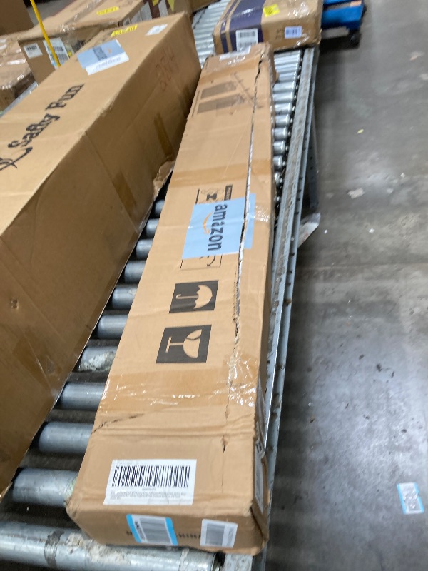 Photo 1 of ***It is used; it is unknown whether any parts are missing, and it is unknown whether it functions 100%.
***HARDJULAN 8FT Heavy Duty Galvanized Steel Exterior Sliding Barn Door Hardware Kit, 450 lbs Capacity,Kit for Outdoor,Fit MAX 2 Door Width 48in