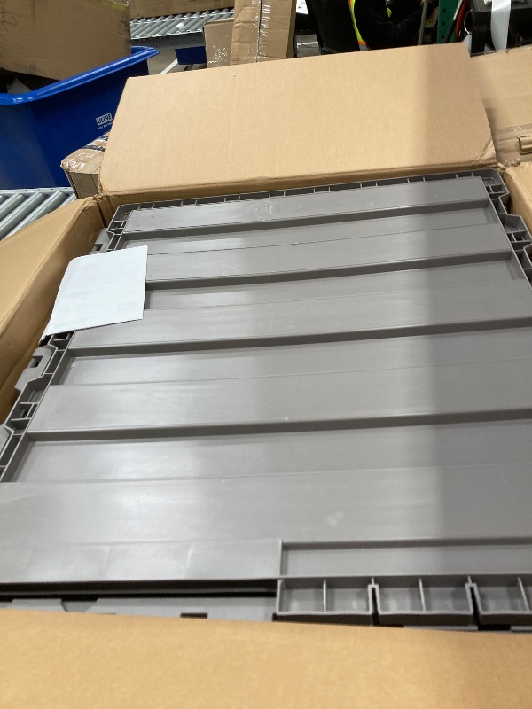 Photo 1 of ***MISSING PIECES SELLING AS IS ****YITAHOME XL 200 Gallon Large Deck Box, Waterproof Resin Outdoor Storage Box with Lock and 3-Person Bench Seating for Patio Furniture Cushions,Garden Tools & Pool Accessories, Light Brown