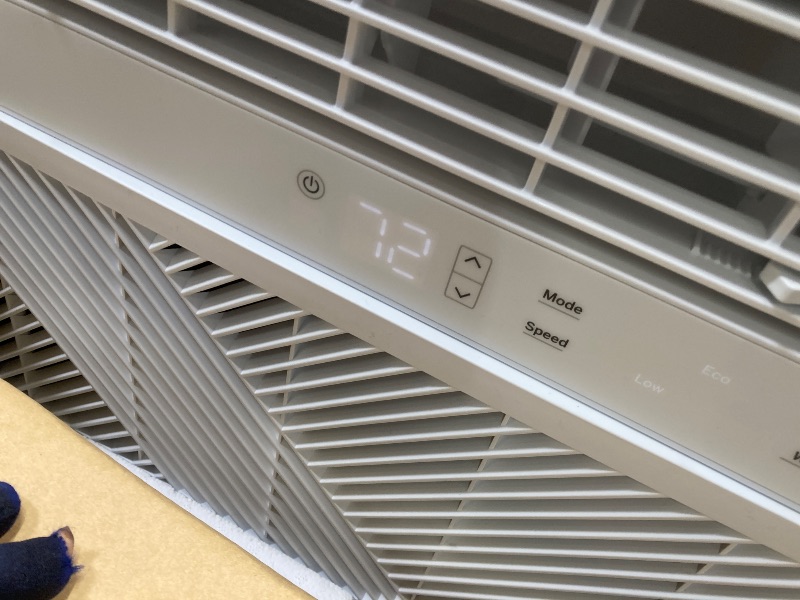 Photo 1 of ***USED*** Comfort Zone Window Mounted Smart Wi-Fi Room Air Conditioner with Remote Control, 12,000 BTU, Digital Display, 4 Speed Settings, 4 Mode Settings, 24-Hour Timer, Sleep Setting, and Eco Mode, White