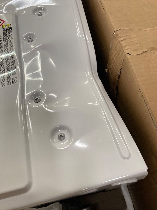 Photo 1 of ***USED*** Comfort Zone Window Mounted Smart Wi-Fi Room Air Conditioner with Remote Control, 12,000 BTU, Digital Display, 4 Speed Settings, 4 Mode Settings, 24-Hour Timer, Sleep Setting, and Eco Mode, White