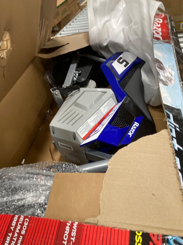 Photo 1 of ******It is used; it is unknown whether any parts are missing, and it is unknown whether it functions 100%.
Razor MX350 Dirt Rocket Electric Bike for Kids Ages 8+, 140 lb Max Weight, Blue – 24V Battery, Up to 14 Mph, 30-Min Ride Time on High Speed, Twist-