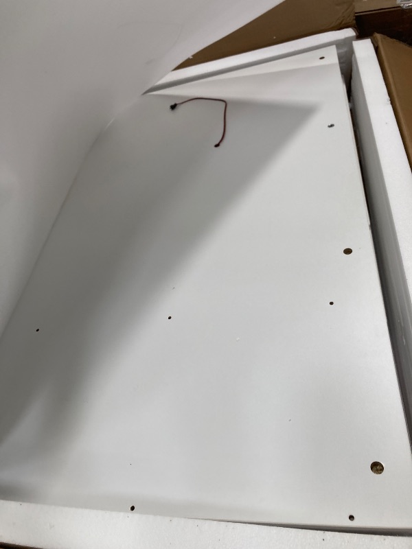 Photo 1 of ****It was not tested because the connector is different from those on the other air conditioners***Cielozen Vanity Desk,Makeup Vanity Desk with Mirror and Lights,Transparent Top with LED Multiple Color Lights,Mirror 3 Color Modes 2 Drawers,Power Outlet,D