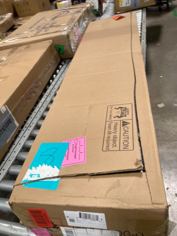 Photo 1 of ***It was not tested because the connector is different from those on the other air conditioners**** Queen Bed Frame with Storage Headboard, Upholstered Queen Size Bed Frame with LED Lights, USB Charging Station & 2 Storage Drawers, No Box Spring Needed,