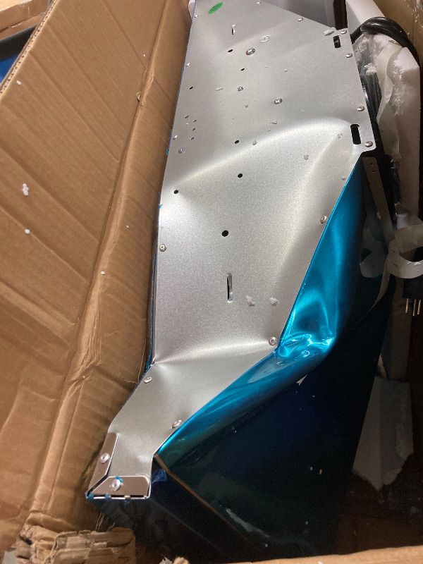 Photo 1 of ***DAMAGED -DENTED -SELLING AS PARTS ONLY *** Tieasy Wall Mount Range Hood 30 inch with Ducted/Ductless Convertible Duct, Stainless Steel Chimney-Style Over Stove Vent Hood with LED Light, 3 Speed Exhaust Fan, 450 CFM