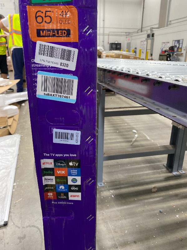Photo 1 of ***BROKEN*SOLD FOR PARTS ONLY*NON RETURNABLE*NON REFUNADABLE*NO EXCEPTIONS***
Roku Smart TV – 65-Inch Plus Series, Mini-LED TV – RokuTV with Enhanced Voice Remote – Flat Screen 4K QLED Television with Dolby Vision & Wi-Fi for Streaming Live Local News, Sp