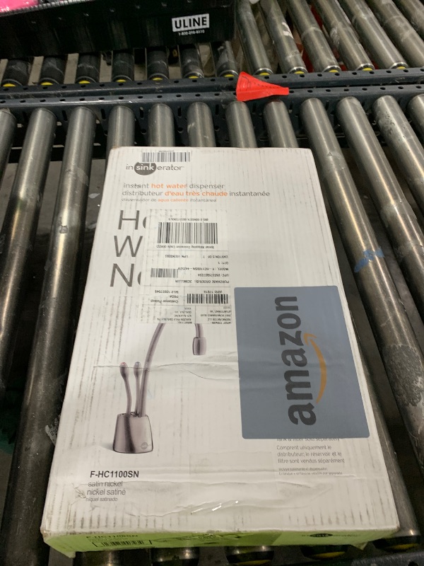Photo 1 of InSinkErator Contemporary Instant Hot and Cold Water Dispenser Faucet, Satin Nickel, F-HC1100SN
