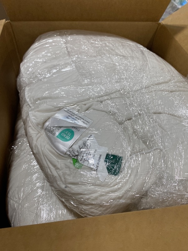 Photo 1 of Three Geese White Goose Feather Cotton Pillows Queen Size Set of 2 - Soft 600 Thread Count Organic Cotton Cover, Soft Goose Feather Down Pillows for Side and Back Sleepers, 20x28inches