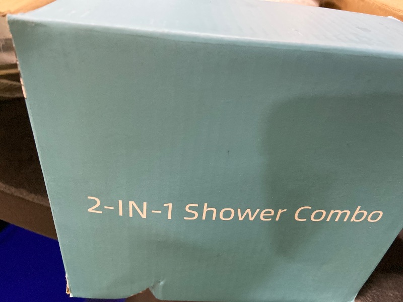 Photo 1 of Shower Head with Handheld High Pressure, Rain Shower Head with Fixed Showerhead and 9 Sprays Handheld Shower, Detachable 2-IN-1 Shower head with 59" Rotatable Stainless Steel Hose (Brushed Chrome)