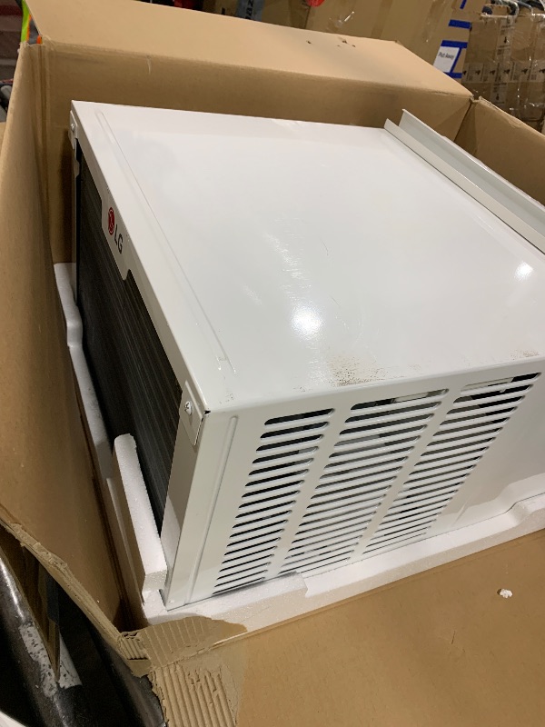Photo 1 of LG 6000 BTU Window Air Conditioner Energy Saving Dual Inverter, Remote Control, WiFi, LG ThinQ, Alexa, Hey Google Enabled Washable Filer Ultra-Quiet Cools Small Room up to 250 Sq.Ft White LW6023IVSM