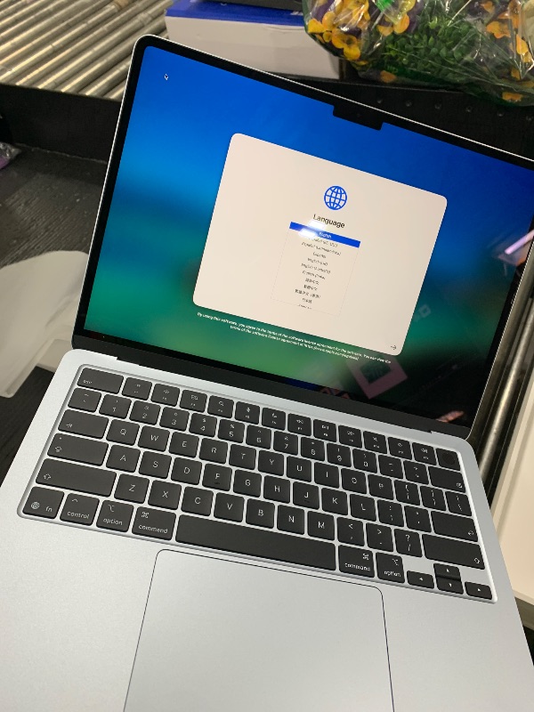 Photo 1 of Apple 2026 MacBook Air 13-inch Laptop with M5 chip: Built for AI, 13.6-inch Liquid Retina Display, 16GB Unified Memory, 512GB SSD, 12MP Center Stage Camera, Touch ID, Wi-Fi 7; Sky Blue