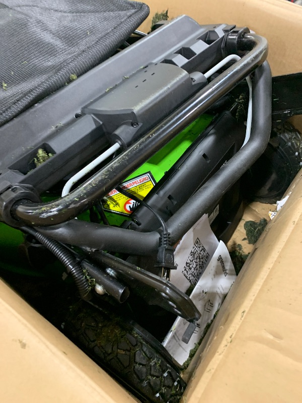 Photo 1 of Greenworks 40V 21" Brushless Cordless (Smart Pace / Self-Propelled) Lawn Mower (75+ Compatible Tools), (2) 4.0Ah Batteries and Charger Included