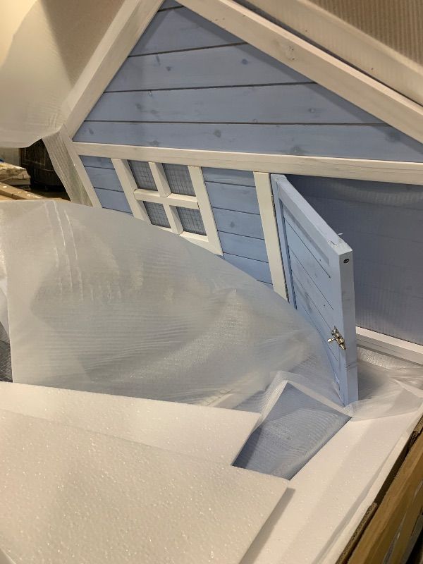 Photo 1 of Weatherproof Wooden Chicken Coop – Indoor & Outdoor Walk-in Hen House with Run, Nesting Box, and Pull-Out Tray – Portable Backyard Poultry Cage for Easy Cleaning and Predator Protection