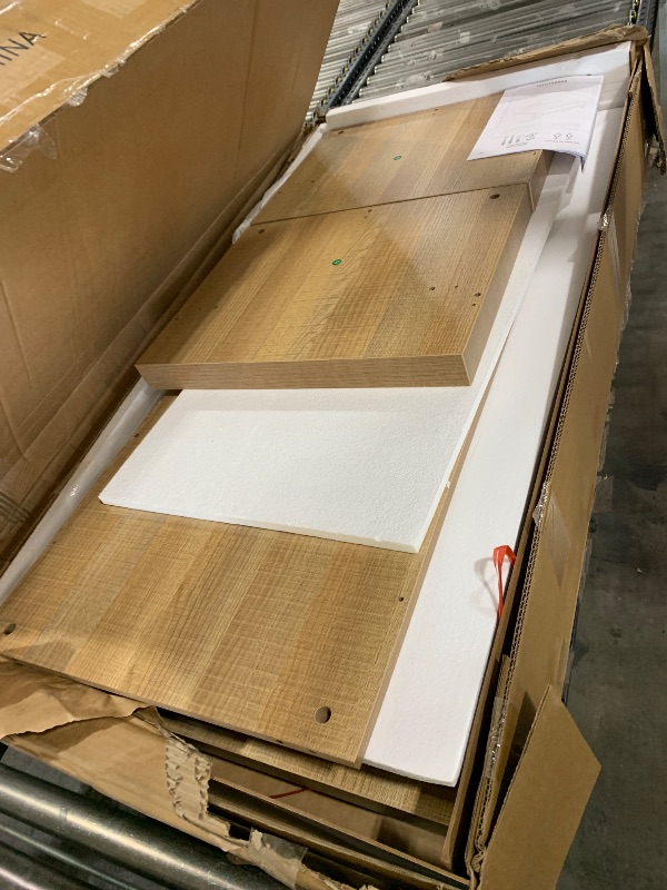 Photo 1 of NON-FUNCTIONAL, PARTS ONLY------------------------------------------------------------------------------------------Winkalon 47” Rectangular Coffee Table with Storage Shelf