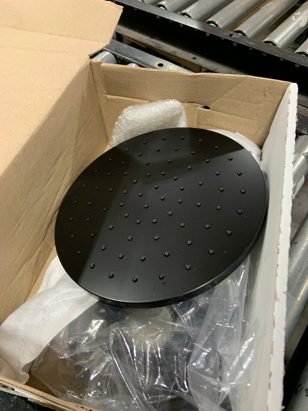 Photo 1 of Delta Modern 14 Series Round Rain Shower Faucet Set, Matte Black Shower Head and Handle Set, Valve Trim Kit, Matte Black T14269-BL-PP (Valve Not Included)