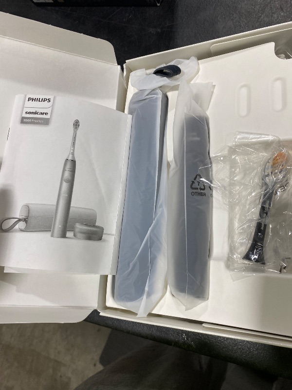 Photo 1 of Philips Sonicare DiamondClean 9900 Prestige Electric Toothbrush - with SenseIQ Technology and Advanced AI App, 5 Brushing Modes, 3 Intensity Levels, Charging Travel Case,Midnight Blue, Model HX9990/12