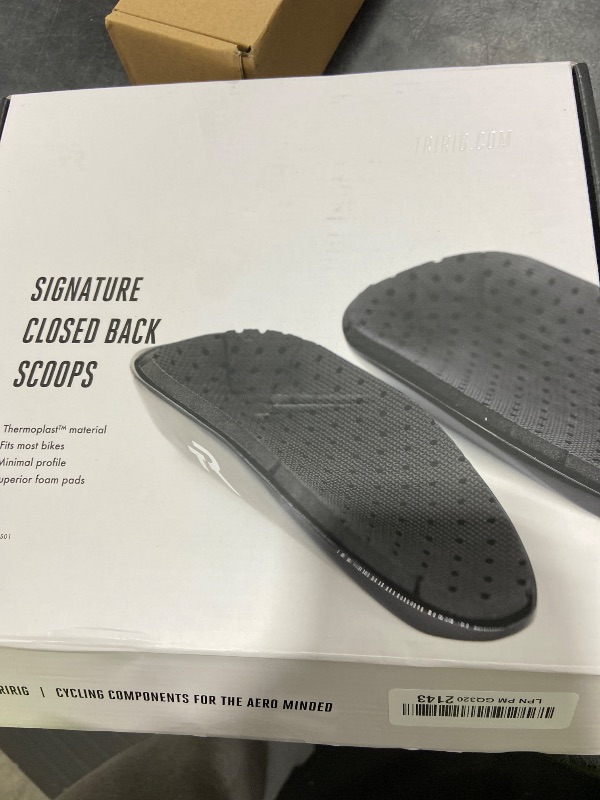 Photo 1 of Tririg Signature Closed Back Aero Bars Armrest Pads for TT or Triathlon Bike Handlebars Aerobar Pads - Front End Ultra-light Tri Bar Pad fits Most Aerobars 438 gm - Triathletes Bike Accessories