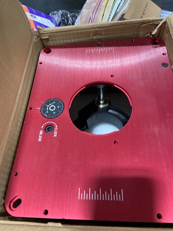 Photo 1 of Soysehung Router Lift for 3-1/2" Diameter Motors, Precision Woodworking Router Table Insert Plate for Quick,Accurate Setups