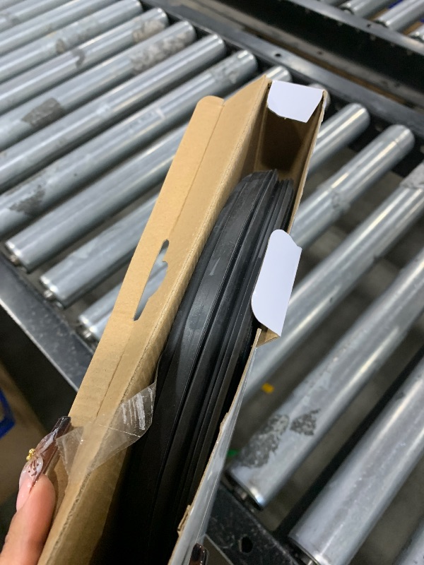 Photo 1 of TMH Magnetic Weather Stripping Door Seal for Metal Doors - Kerf Door Seal Kit, 36" x 84" - Black Weather Stripping for Doors.