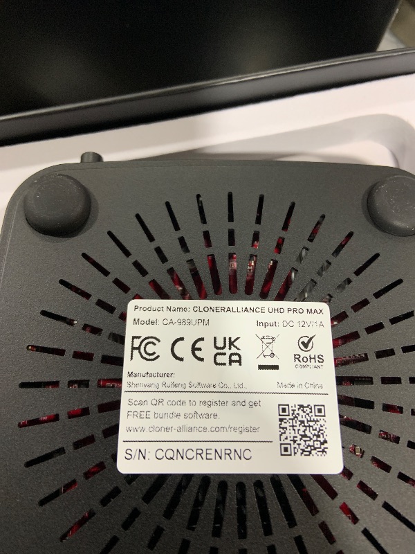 Photo 1 of ClonerAlliance UHD Pro Max, Cinematic-FPS 4K@24fps (Max 30) Video Recorder with H.265/H.264 Codec, 4K@60fps Passthrough HDMI Capture DVR with Pause/Resume Recording.