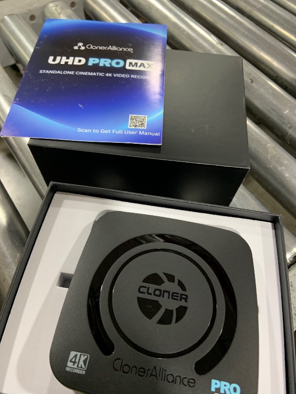 Photo 1 of ClonerAlliance UHD Pro Max, Cinematic-FPS 4K@24fps (Max 30) Video Recorder with H.265/H.264 Codec, 4K@60fps Passthrough HDMI Capture DVR with Pause/Resume Recording.