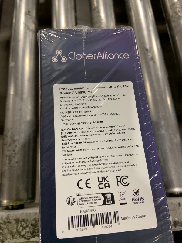 Photo 1 of ClonerAlliance UHD Pro Max, Cinematic-FPS 4K@24fps (Max 30) Video Recorder with H.265/H.264 Codec, 4K@60fps Passthrough HDMI Capture DVR with Pause/Resume Recording.