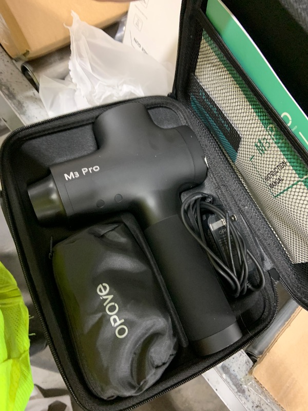 Photo 1 of Opove M3 Pro 2 Massage Gun Deep Tissue Percussion Muscle Massager for Workout, Handheld Percussive Therapy Fascia Gun for Athletes Fast Recovery 4-8 Hours Long Battery Life, Powerful, Quiet, Black