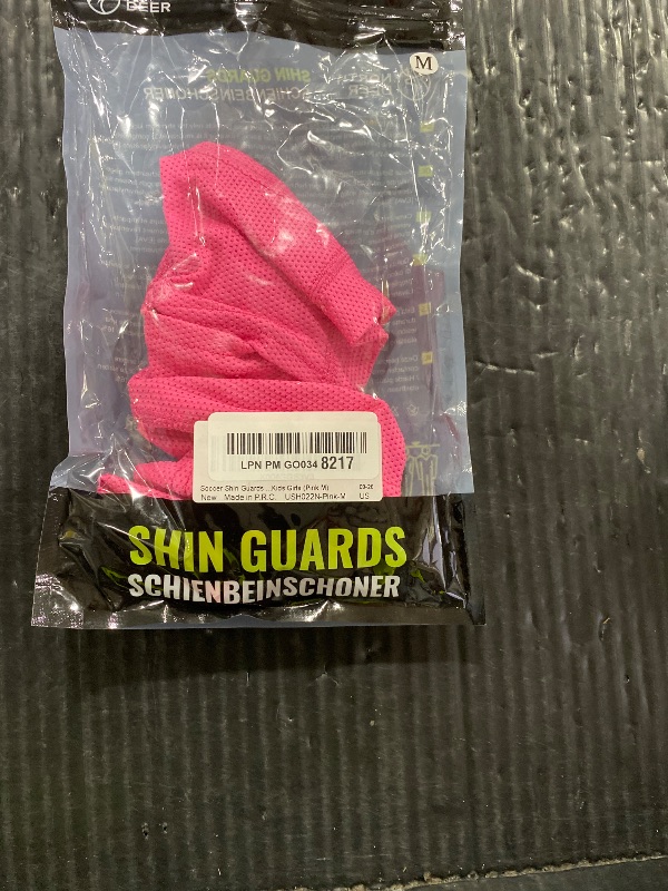 View 2 of Soccer Shin Guards for Boys incl. Sleeves with Optimized Insert Pocket - Protective Soccer Equipment for Kids Girls (Pink M)