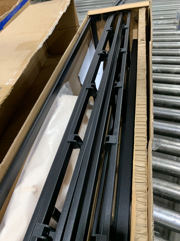 Photo 1 of Amazon Basics Smart Box Spring Bed Base, 9-Inch Height Sturdy Mattress Foundation, Strong Metal Support, Tool-Free Easy Assembly, King, 79"L x 75.5"W x 9"H, White