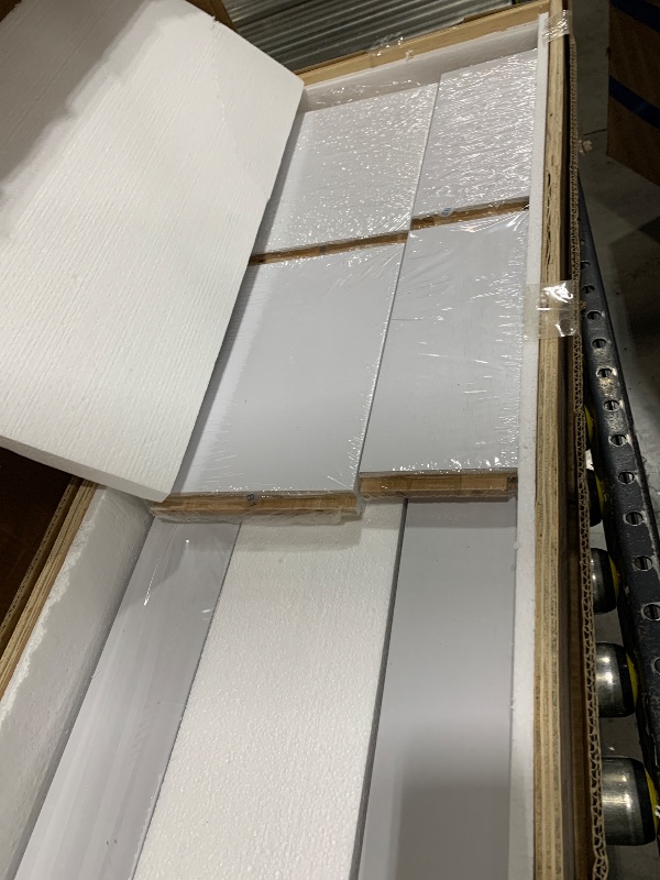 View 4 of FREDBECK 36X84 Bifold Barn Door White with Hardware, Water-Proof PVC Surface,Assembly Required