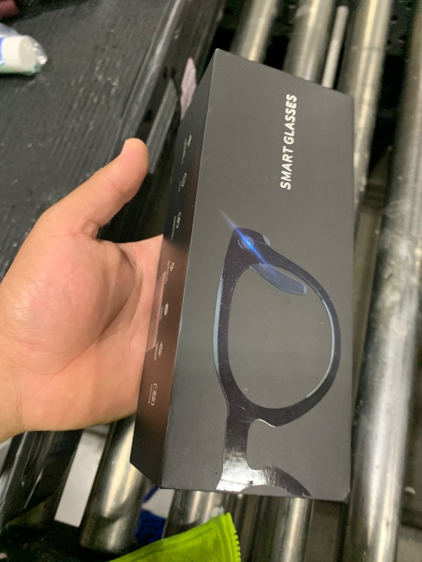 Photo 1 of AI Smart Glasses with Camera, 2K Camera Glasses,12MP Video Recording Glasses, Real Time Translation, AI Voice Assistant,Sunglasses with 3 Pack Lenses - Photochromic Lenses,Purple and Blue Lenses